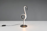 Lámpara de sobremesa Trio Ingo estera negra R54581132