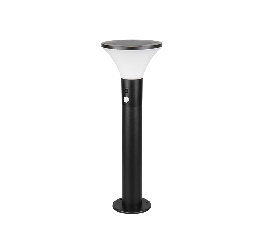 Baliza de exterior Trio Gorda LED negro mate solar 4000K IP44 50cm R54676132