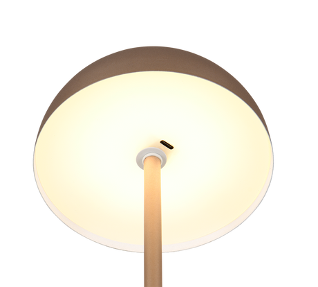 Lámpara de sobremesa Trio Munoz LED marrón café táctil 3000K R54891165