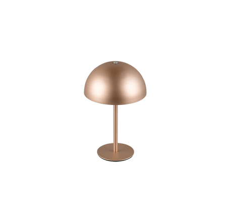 Lámpara de sobremesa Trio Munoz LED marrón café táctil 3000K R54891165