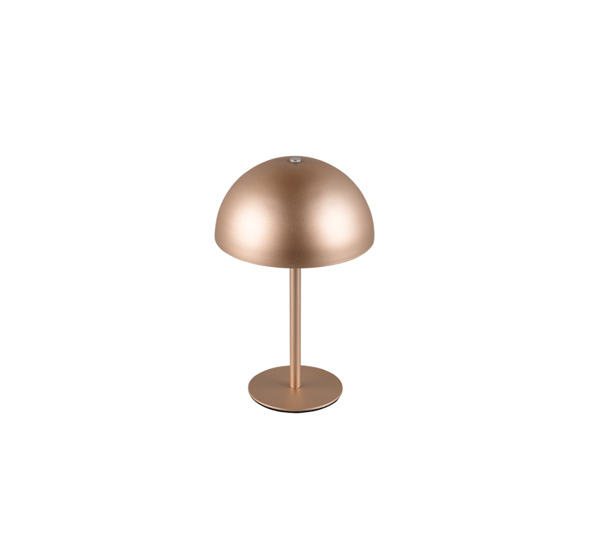 Lámpara de sobremesa Trio Munoz LED marrón café táctil 3000K R54891165
