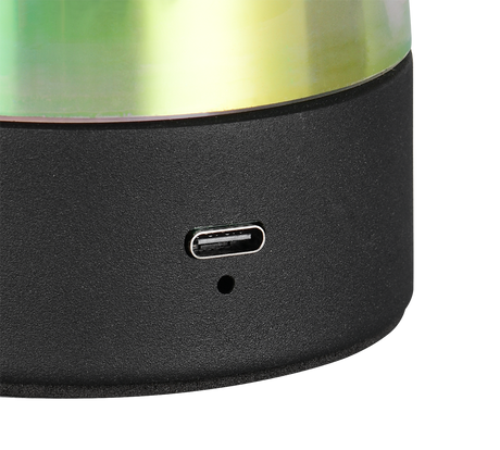 Lámpara de sobremesa Trio Dooley LED transparent iridescent táctil 3000K R549811