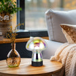 Lámpara de sobremesa Trio Dooley LED transparent iridescent táctil 3000K R549811