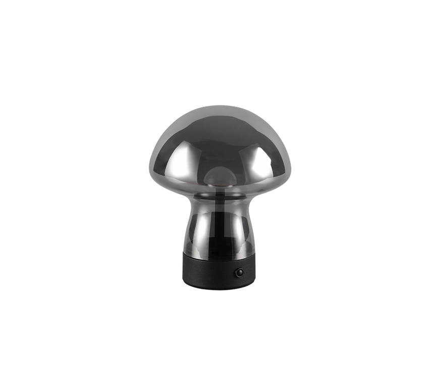 Lámpara de sobremesa Trio Dooley LED smoke táctil 3000K R54981154