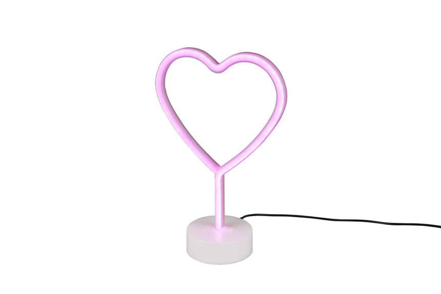 Trio Heart Sobremesa LED de plástico blanco R55210101