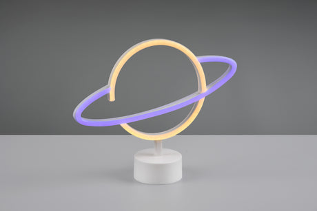Lámpara de sobremesa Trio Planet LED blanco R55370101