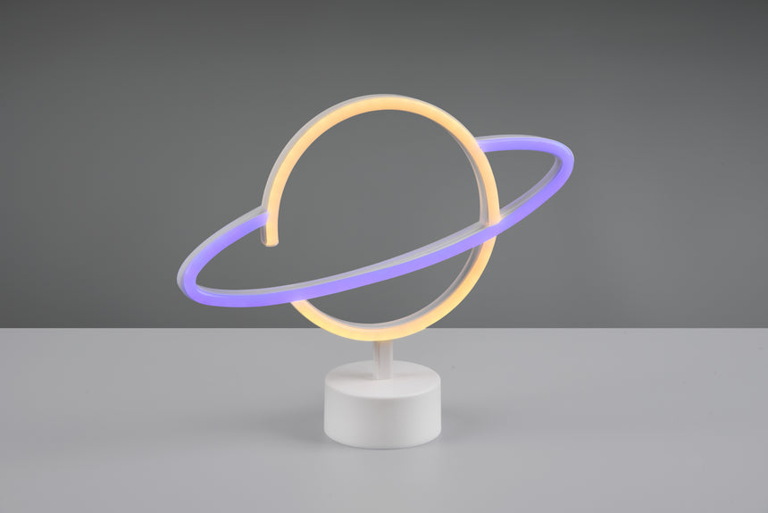 Lámpara de sobremesa Trio Planet LED blanco R55370101