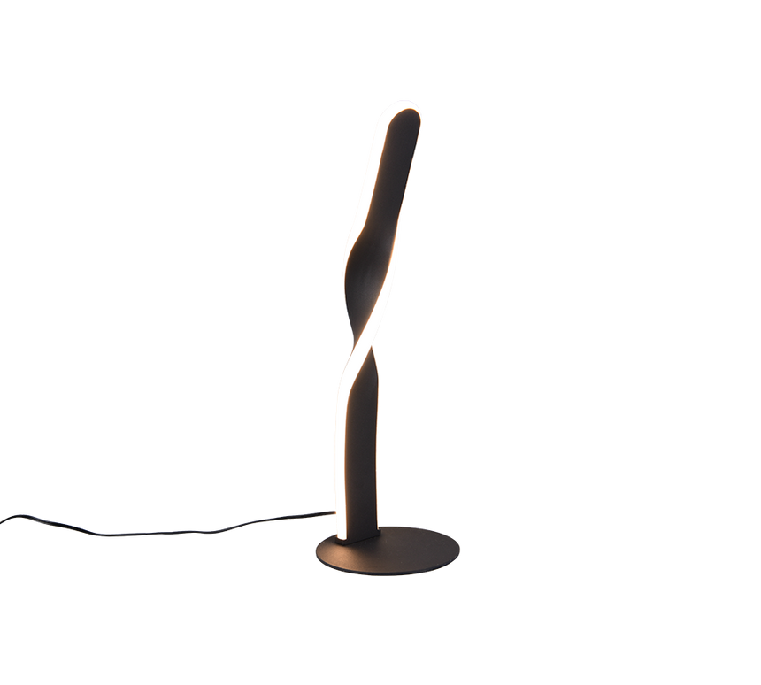 Lámpara de sobremesa Trio Ginko LED negro mate 3000K 40,5cm R55791132