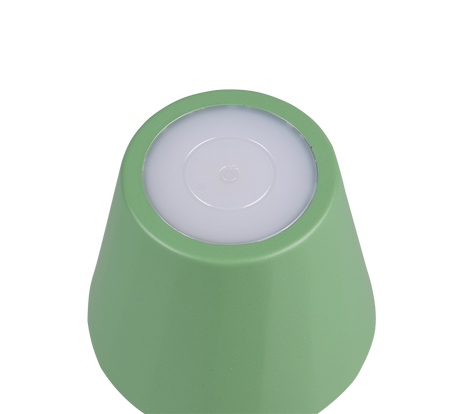 Lámpara de sobremesa Trio Diaz LED pistaziengrün táctil CCT IP44 R55961149