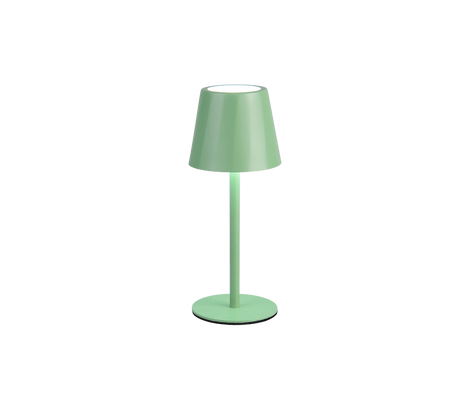 Lámpara de sobremesa Trio Diaz LED pistaziengrün táctil CCT IP44 R55961149