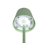 Lámpara de sobremesa Trio Diaz LED pistaziengrün táctil CCT IP44 R55961149