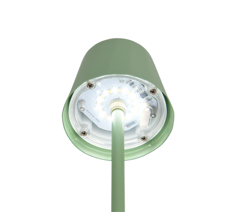 Lámpara de sobremesa Trio Diaz LED pistaziengrün táctil CCT IP44 R55961149