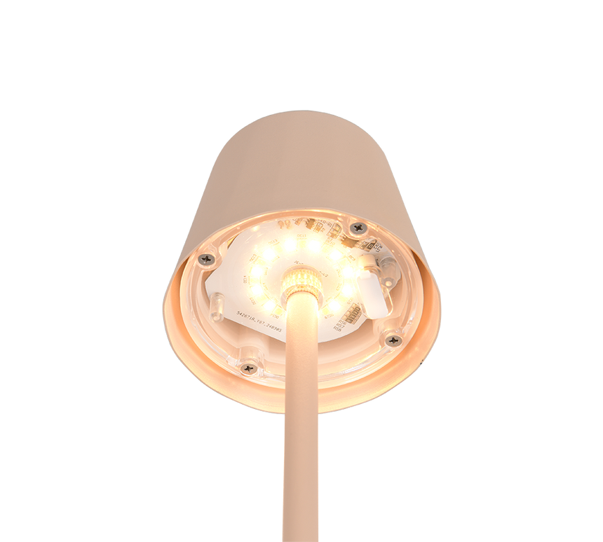 Lámpara de sobremesa Trio Diaz LED sand táctil CCT IP44 R55961166