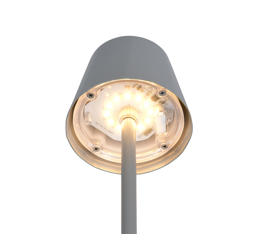 Lámpara de sobremesa Trio Diaz LED ultimate grey táctil CCT IP44 R55961177