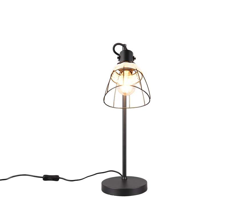 Lámpara de sobremesa Trio Jerome LED negro mate 2700K 50cm R56231032
