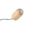 Lámpara de sobremesa Trio Nara LED madera 3000K R56311030