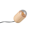 Lámpara de sobremesa Trio Nara LED madera 3000K R56311030