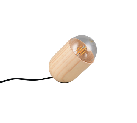 Lámpara de sobremesa Trio Nara LED madera 3000K R56311030