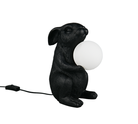 Lámpara de sobremesa Trio Rabbit LED negro 3000K R56511002