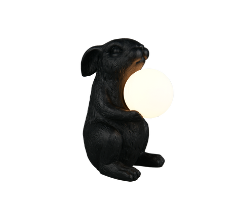 Lámpara de sobremesa Trio Rabbit LED negro 3000K R56511002