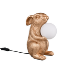 Lámpara de sobremesa Trio Rabbit LED gold-colored 3000K R56511079
