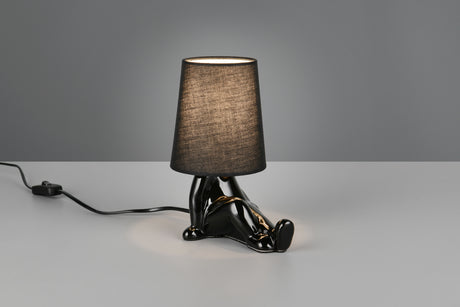 Lámpara de sobremesa Trio Huma LED negro 2700K R56531002