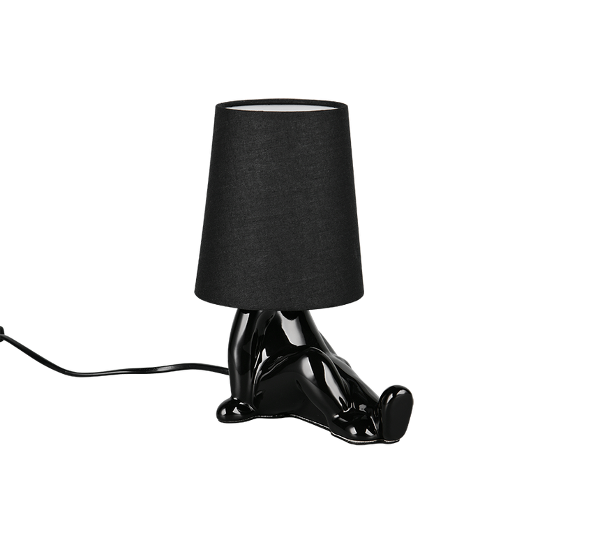 Lámpara de sobremesa Trio Huma LED negro 2700K R56531002