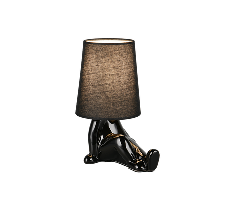 Lámpara de sobremesa Trio Huma LED negro 2700K R56531002