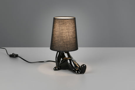 Lámpara de sobremesa Trio Huma E14 negro — ref. R56531002 (1)
