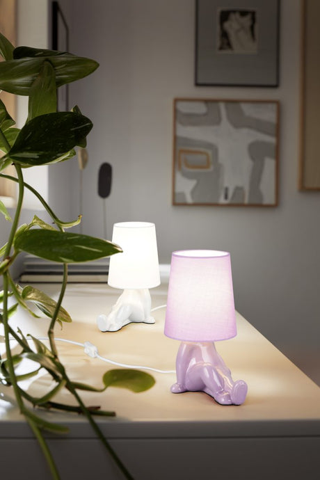 Lámpara de sobremesa Trio Huma LED lilac 2700K R56531091