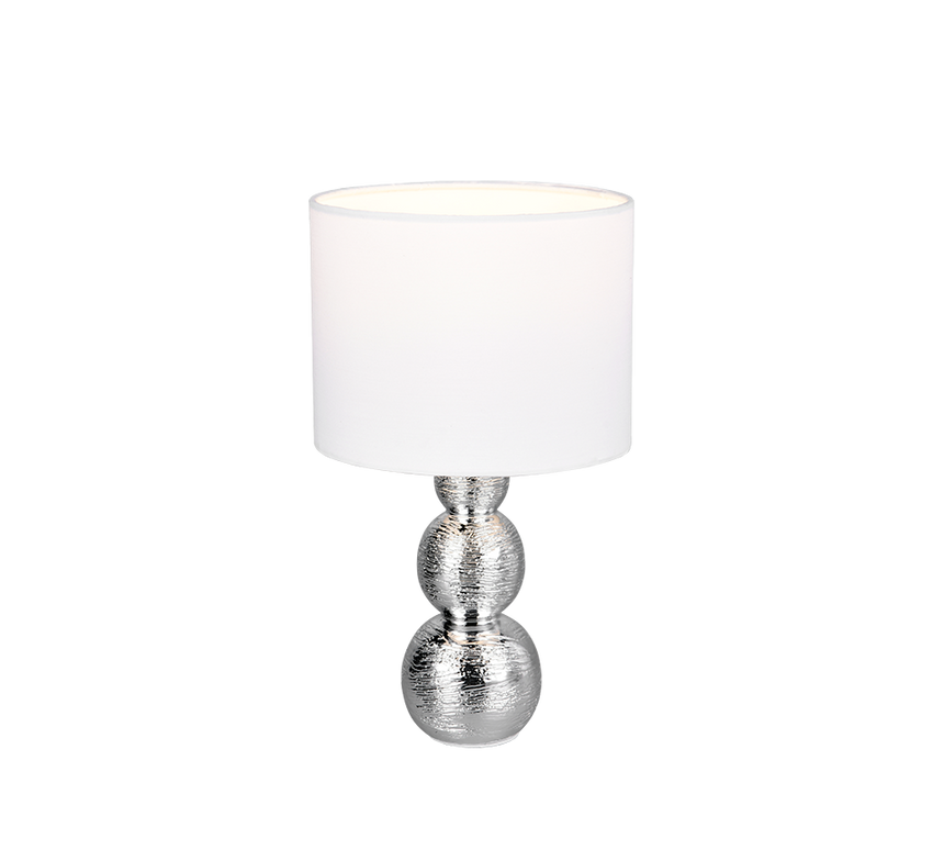 Lámpara de sobremesa Trio Lova LED silberfarbig 2700K R56541089