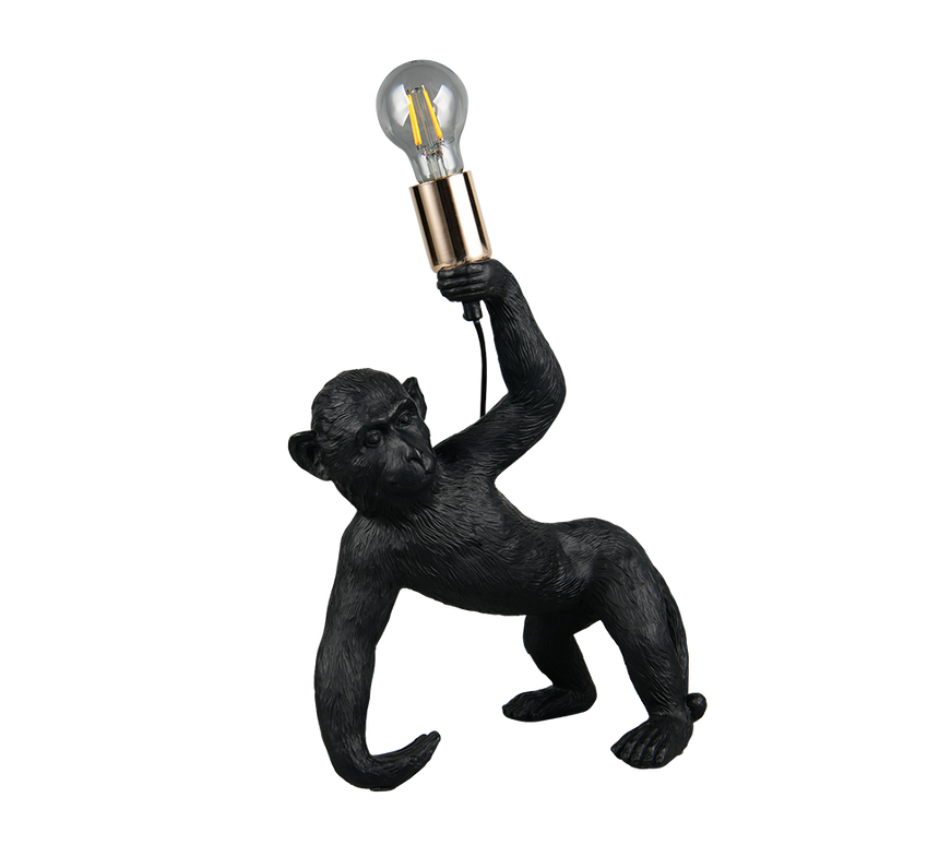 Lámpara de sobremesa Trio Bobo LED negro 2700K 42cm R56561002