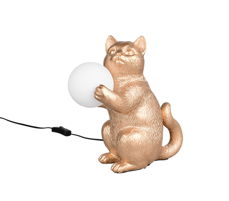 Lámpara de sobremesa Trio Gatio LED gold-colored 3000K R56621079