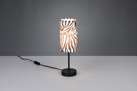 Lámpara de sobremesa Trio Zebara LED negro mate 2700K 36,5cm R56751032