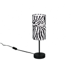 Lámpara de sobremesa Trio Zebara LED negro mate 2700K 36,5cm R56751032