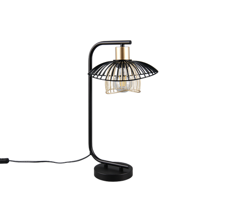Lámpara de sobremesa Trio Lauris LED negro mate 2700K 44cm R56791032