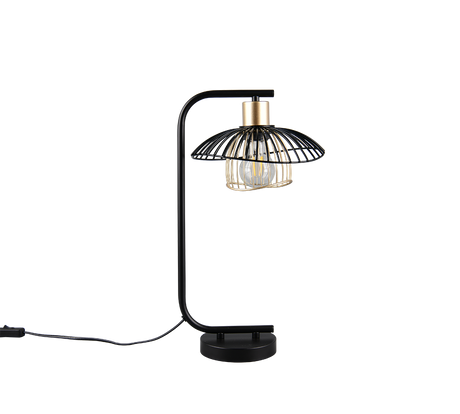 Lámpara de sobremesa Trio Lauris LED negro mate 2700K 44cm R56791032