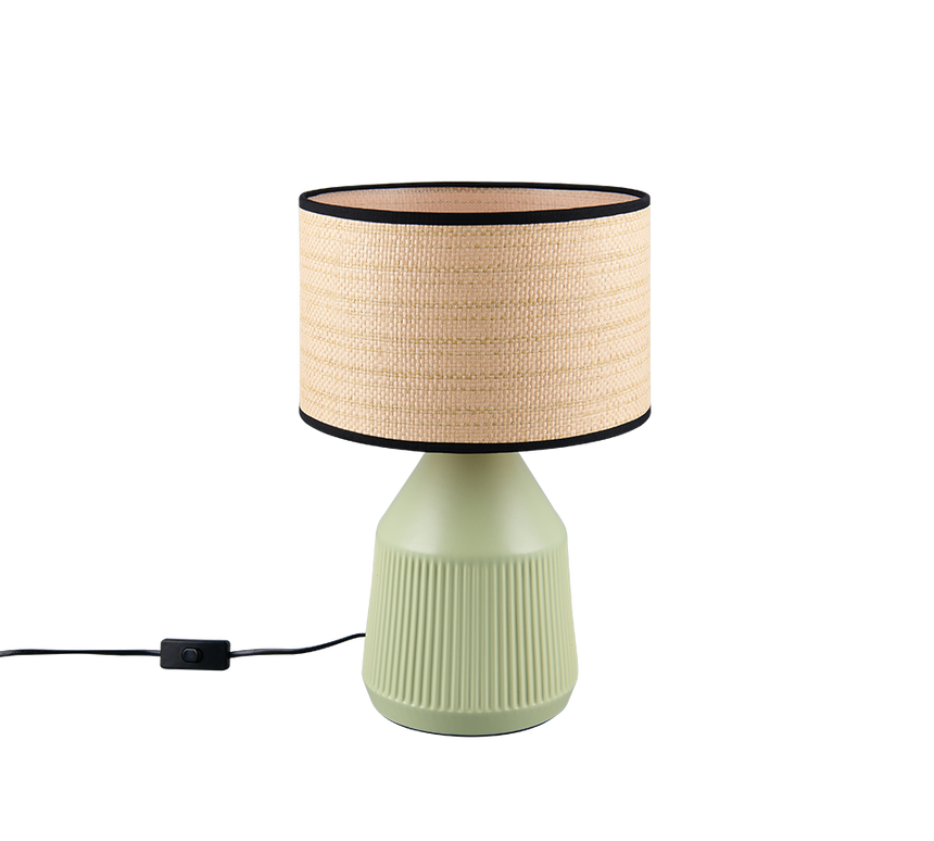 Lámpara de sobremesa Trio Formentera LED green 2700K 43cm R56801015