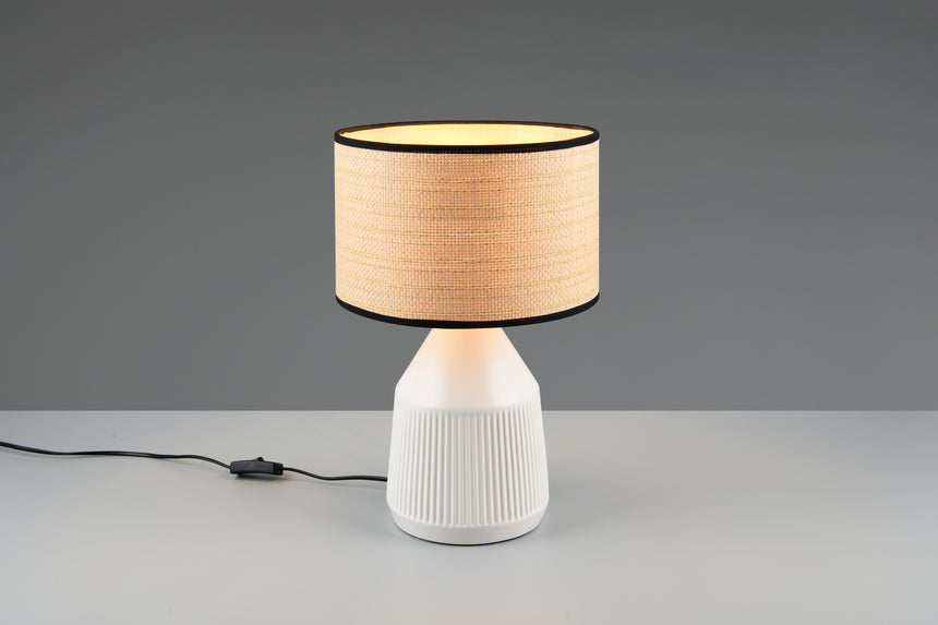 Lámpara de sobremesa Trio Formentera LED blanco mate 2700K 43cm R56801031