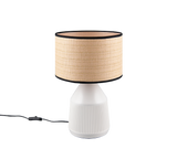 Lámpara de sobremesa Trio Formentera LED blanco mate 2700K 43cm R56801031