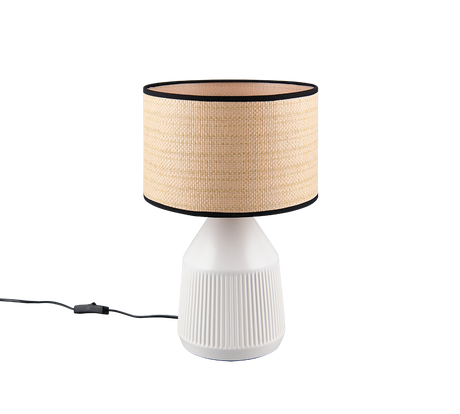 Lámpara de sobremesa Trio Formentera LED blanco mate 2700K 43cm R56801031