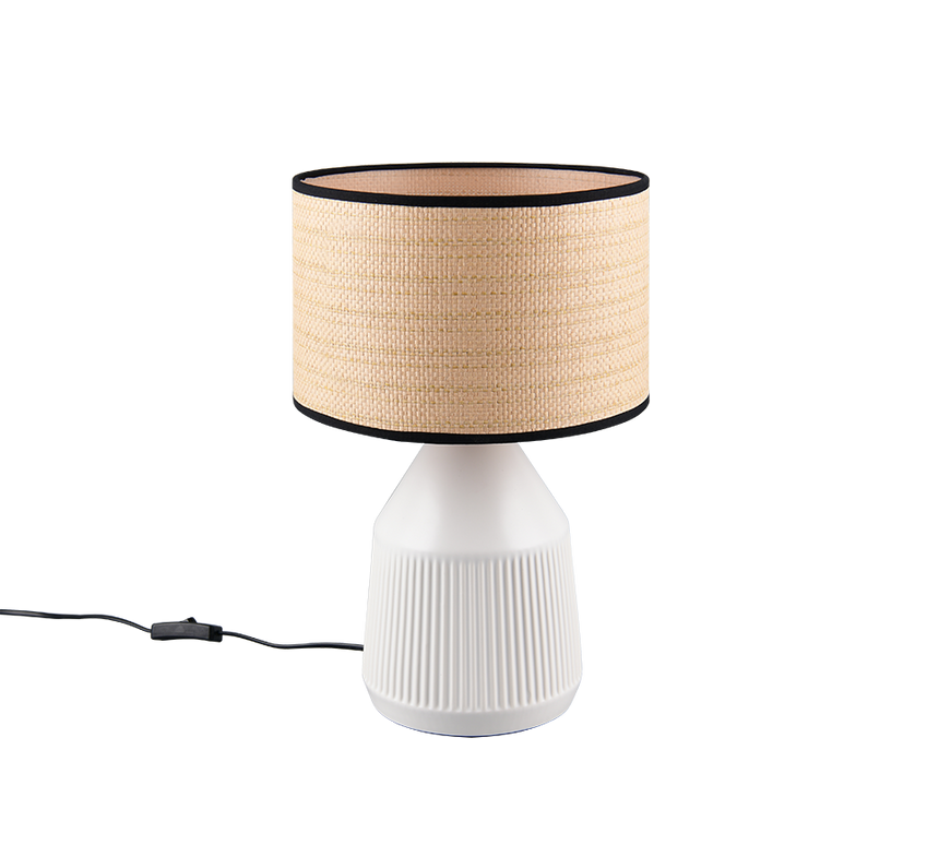 Lámpara de sobremesa Trio Formentera LED blanco mate 2700K 43cm R56801031