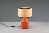 Lámpara de sobremesa Trio Formentera LED terracotta 2700K 43cm R56801039