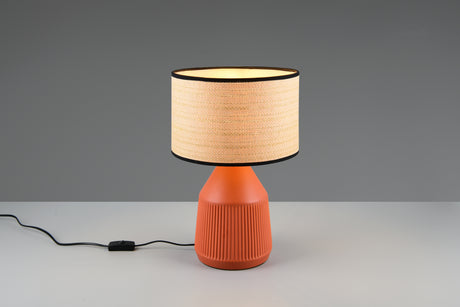 Lámpara de sobremesa Trio Formentera LED terracotta 2700K 43cm R56801039
