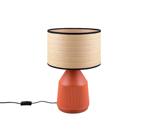 Lámpara de sobremesa Trio Formentera LED terracotta 2700K 43cm R56801039
