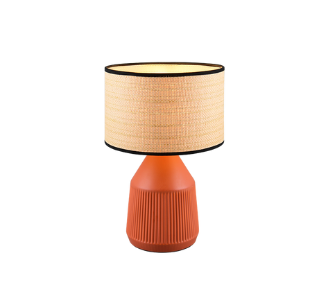 Lámpara de sobremesa Trio Formentera LED terracotta 2700K 43cm R56801039