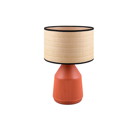 Lámpara de sobremesa Trio Formentera LED terracotta 2700K 43cm R56801039