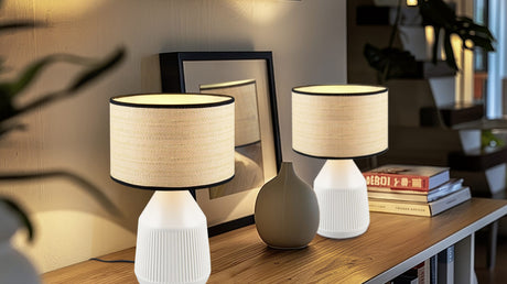 Lámpara de sobremesa Trio Formentera LED blanco mate 2700K R56801931