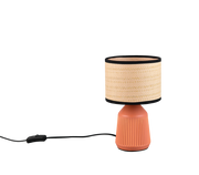 Lámpara de sobremesa Trio Formentera terracotta R56801939
