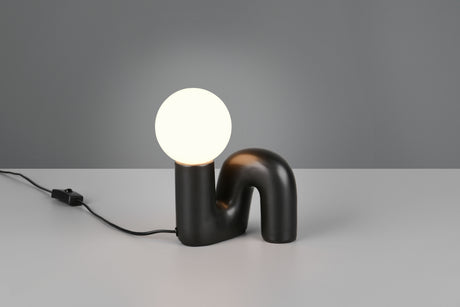 Lámpara de sobremesa Trio Quinn LED negro 3000K R56821002